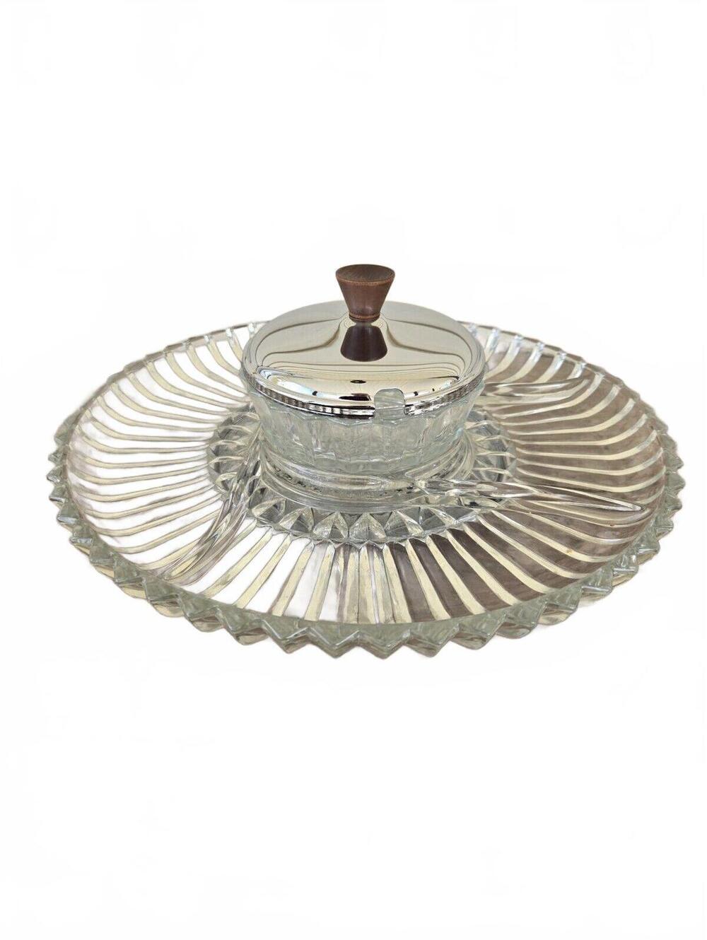 NOS Kromex Lady Susan Lazy Susan 803-21 in Box Rotating Tray